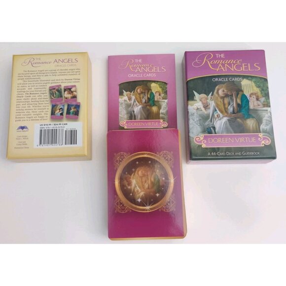 Vtg Romance Angels Oracle Cards Deck & Guidebook by Doreen Virtue OOP Original - Picture 8 of 11